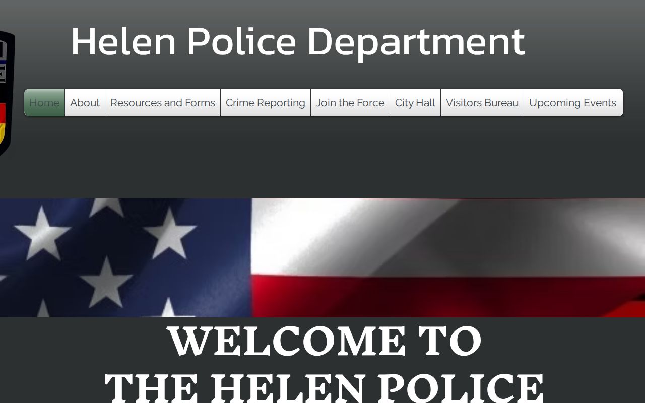 Helen Police Department official contact page for city arrest records